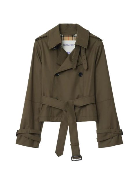 Burberry cropped belted jacket - Green - zdjęcie produktu nr 1