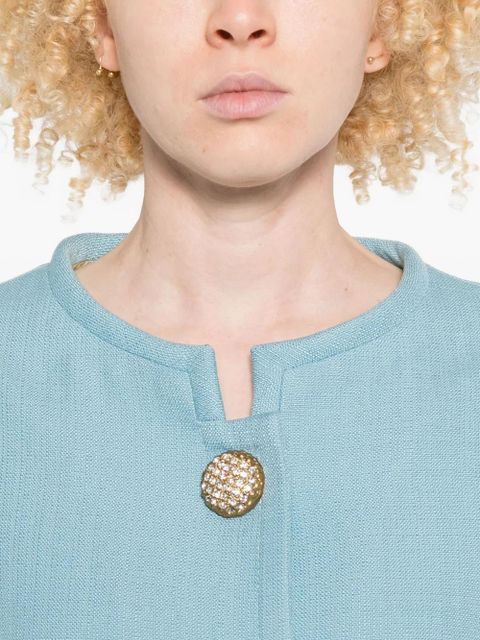 Valentino Garavani embellished button jacket - Blue