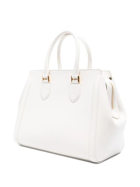 Alexander McQueen Birdee leather tote bag - White