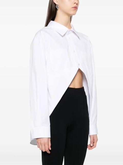 Alexander Wang exaggerated split front shirt - White