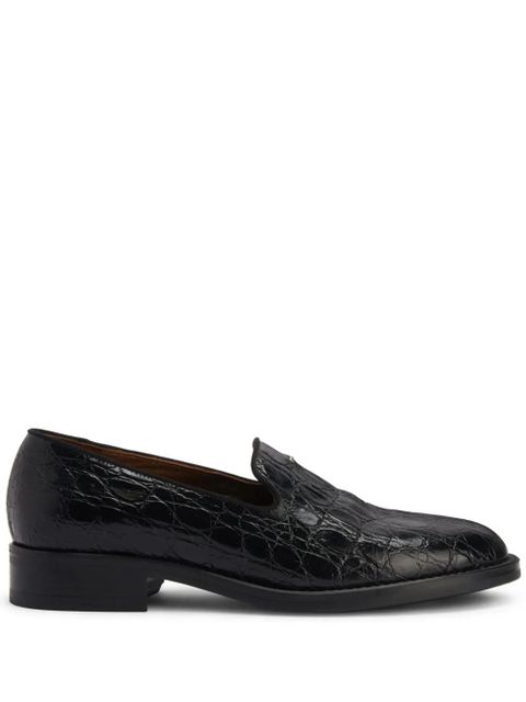 Giuseppe Zanotti Dories leather loafers - Black - zdjęcie produktu nr 1