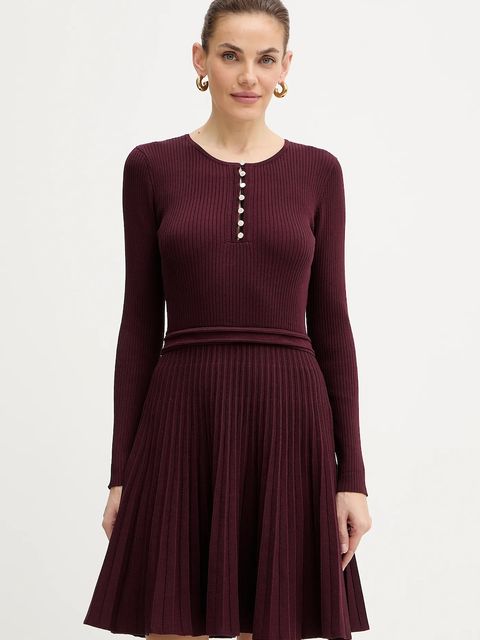 Morgan sukienka kolor bordowy mini rozkloszowana RMCOSI - zdjęcie produktu nr 1