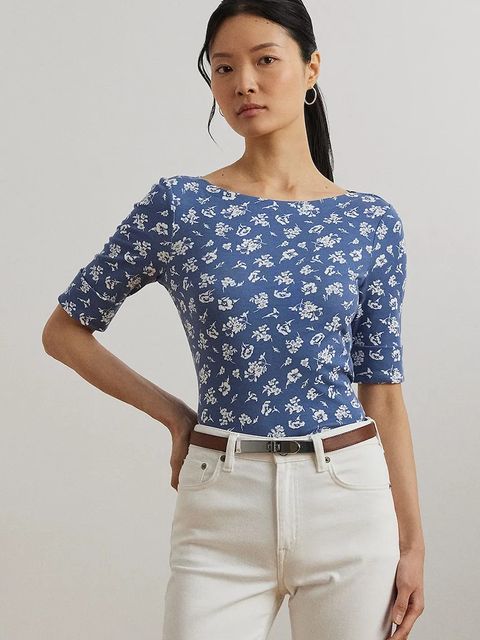 Lauren Ralph Lauren t-shirt damski kolor niebieski 200976991 - zdjęcie produktu nr 1