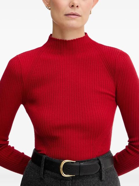 TWINSET ribbed turtleneck sweater - Red