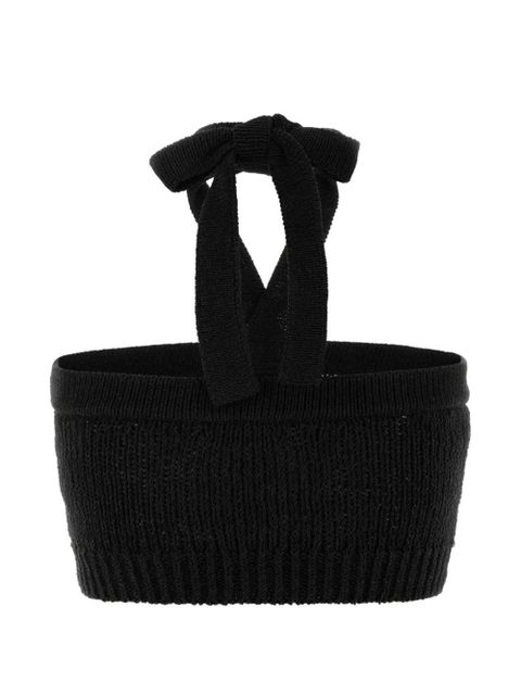 Alanui Island Memories crop top - Black - zdjęcie produktu nr 2