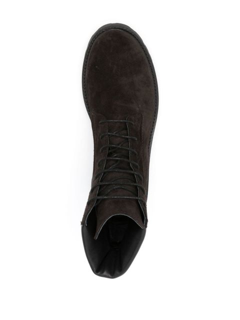 TOTEME The Husky suede boots - Brown