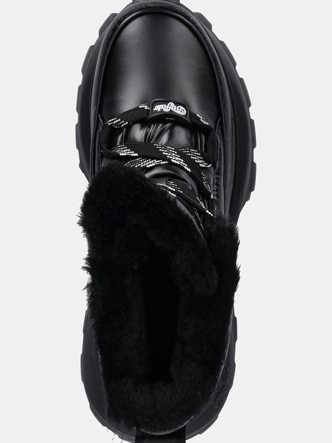 Buffalo śniegowce Manhatten Lace Up Puffed kolor czarny 1622621-BLK