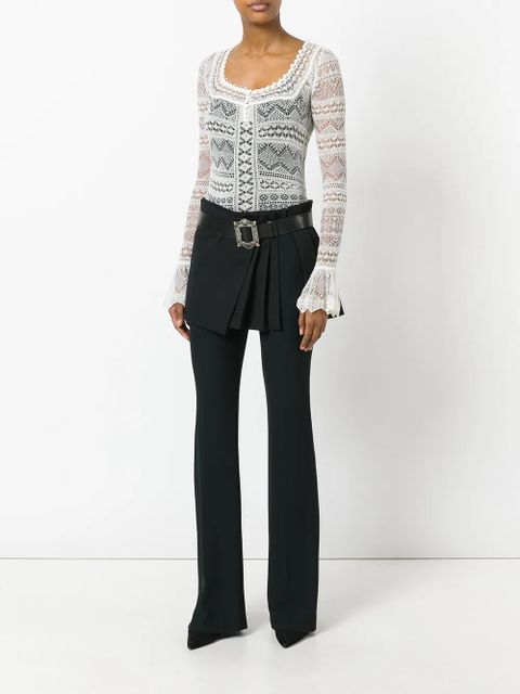 Alexander McQueen pleated wrap mini skirt - Black - zdjęcie produktu nr 2