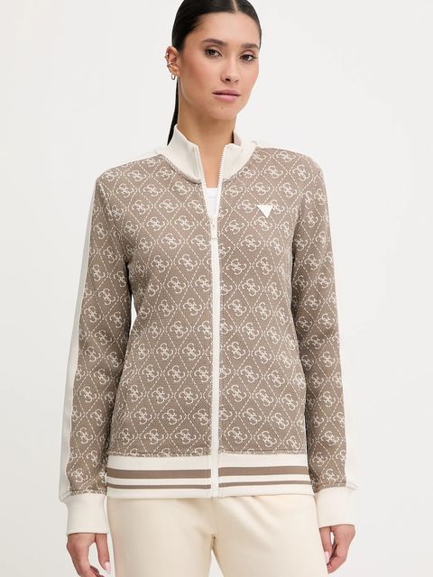 Guess bluza damska kolor beżowy wzorzysta V5BQ16 K1990 - zdjęcie produktu nr 1