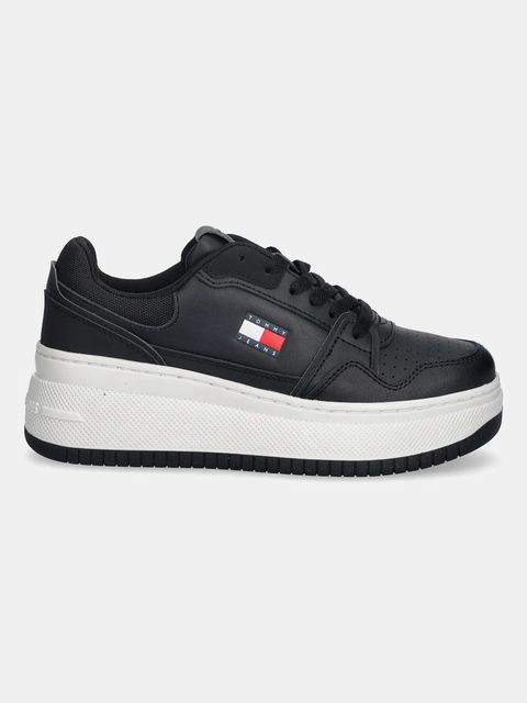 Tommy Jeans sneakersy skórzane TJW RETRO BASKET FLATFORM - zdjęcie produktu nr 1