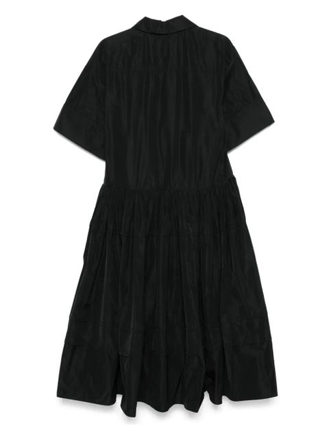 Jil Sander pintuck-detailed midi dress - Black - zdjęcie produktu nr 2
