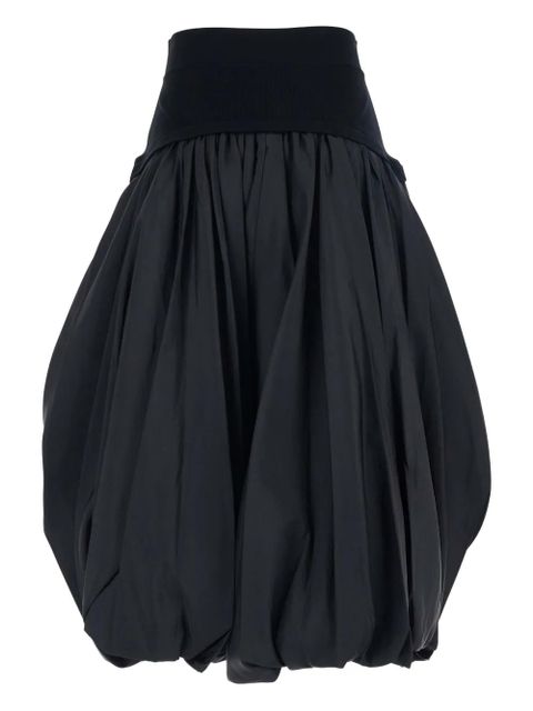 Simkhai elastic waist draped midi skirt - Black - zdjęcie produktu nr 2