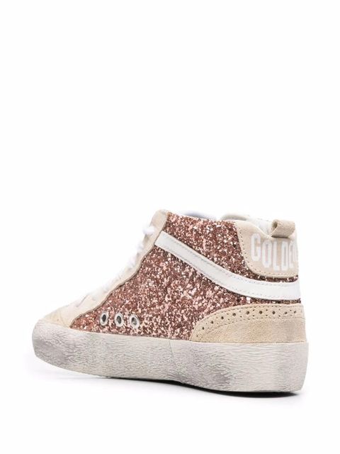Golden Goose Mid Star glitter sneakers - Pink