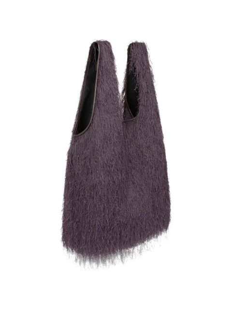 DRIES VAN NOTEN ruffled tote bag - Purple