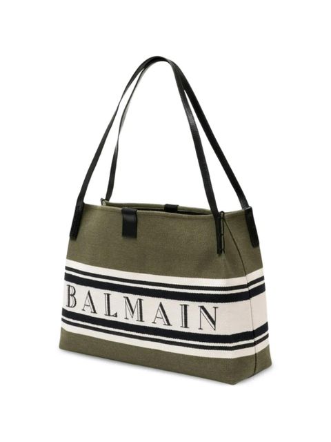 Balmain medium Release Shopper shoulder bag - Green - zdjęcie produktu nr 2