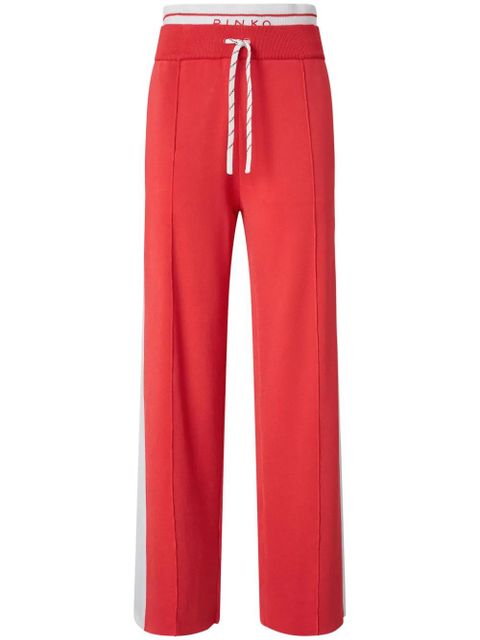 PINKO logo-waistband track pants - Red - zdjęcie produktu nr 1