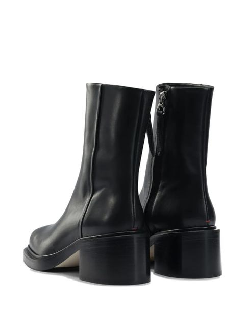 Aeyde 65mm Teddy boots - Black