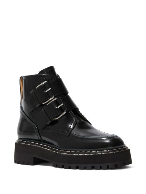 Proenza Schouler buckled bike boots - Black