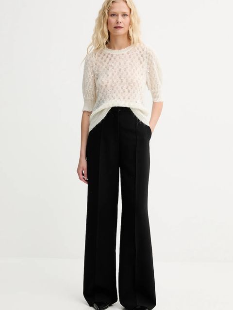 MUNTHE sweter wełniany POPTA damskie kolor beżowy lekki 252161925274 - zdjęcie produktu nr 2