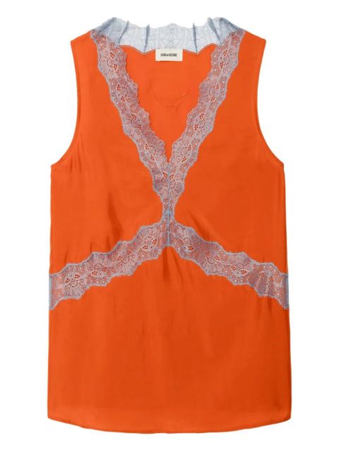 Zadig&Voltaire V-neck top - Orange - zdjęcie produktu nr 1