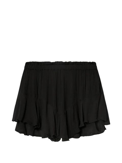 MARANT ÉTOILE ruffled shorts - Black - zdjęcie produktu nr 1