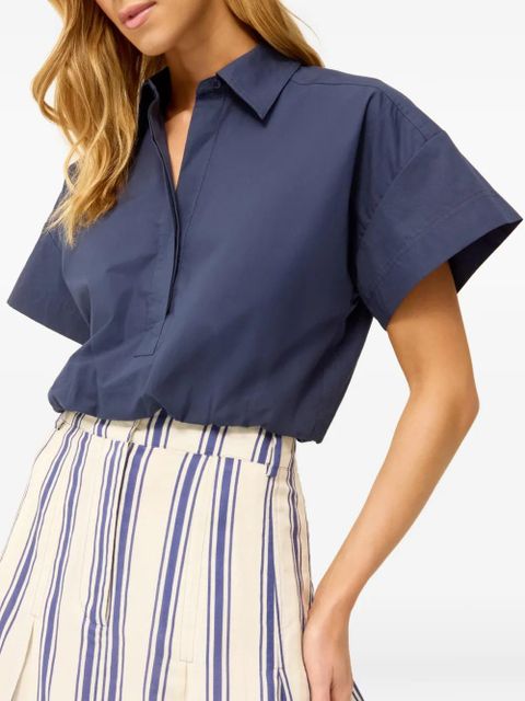 Marie Oliver Sierra collar top - Blue