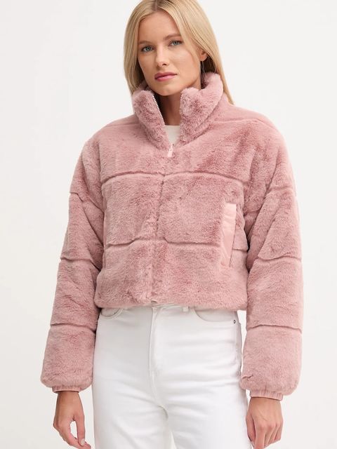 Save The Duck kurtka dwustronna YUKI kolor różowy zimowa D32492W.FURY21 - zdjęcie produktu nr 1