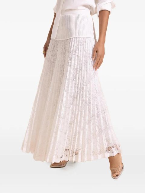 Simkhai Verona pleated midi skirt - Neutrals - zdjęcie produktu nr 1