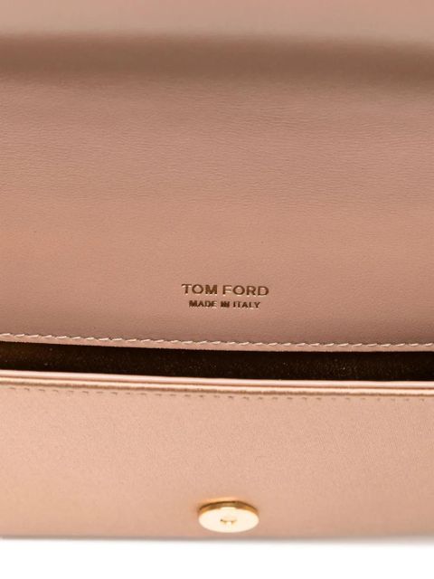TOM FORD satin bar clutch bag - Neutrals