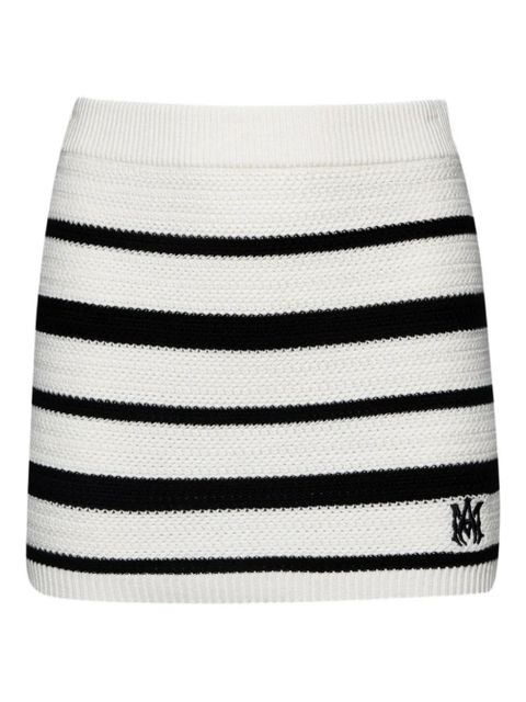 AMIRI logo-embroidered mini skirt - White - zdjęcie produktu nr 1
