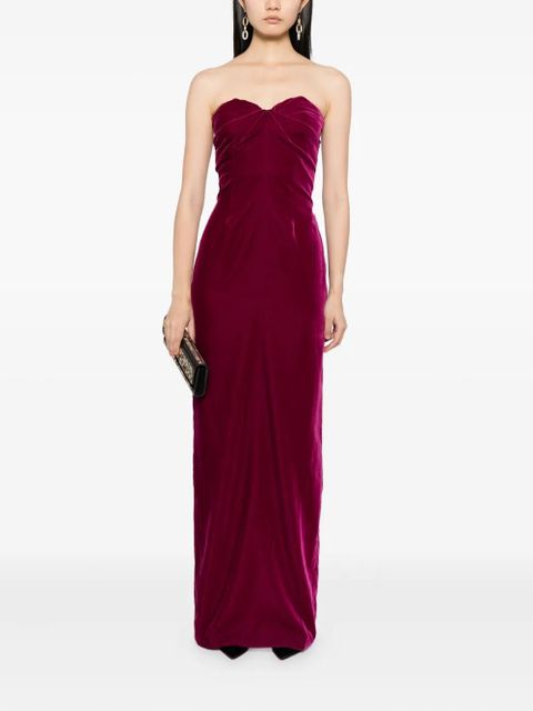 TOM FORD draped-detail dress - Purple