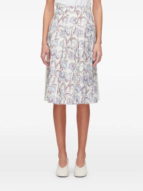 3.1 Phillip Lim floral-print midi skirt - Neutrals