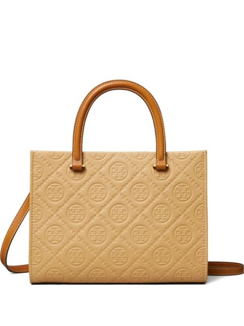 Tory Burch T Monogram tote bag - Brown - zdjęcie produktu nr 1