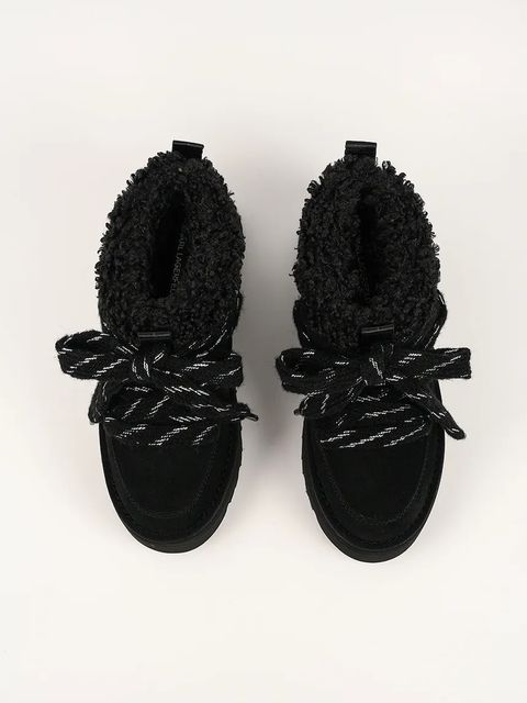 Karl Lagerfeld śniegowce SKYLAR kolor czarny KL48632 - zdjęcie produktu nr 2