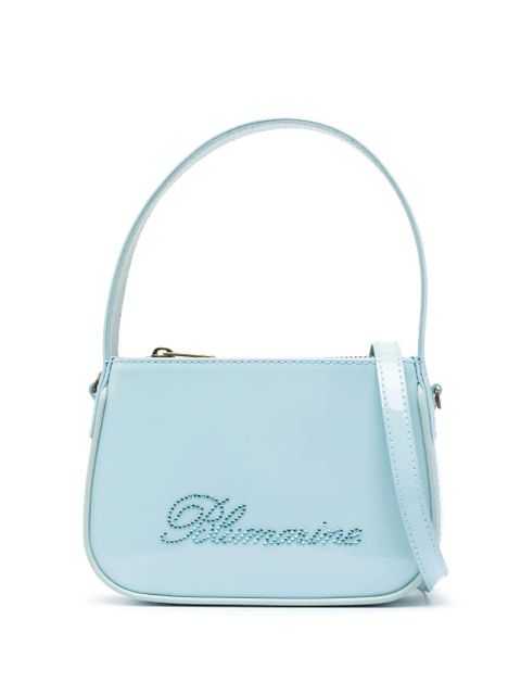 Blumarine logo-detail leather mini bag - Blue - zdjęcie produktu nr 1