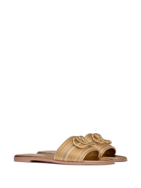 Valentino Garavani VLogo Signature sandals - Gold