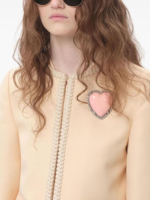 Valentino Garavani Coeur Hyperbole brooch - Silver