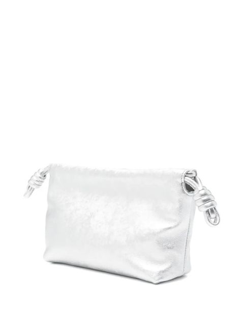 LOEWE knotted clutch bag - Silver - zdjęcie produktu nr 2