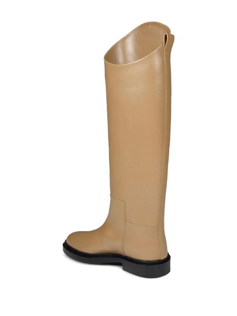 Jil Sander leather boots - Brown - zdjęcie produktu nr 2