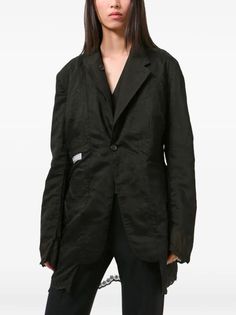 OUR LEGACY reversible drip blazer - Black