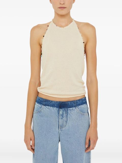 Christopher Esber Beach Quartz halter-neck tank top - Neutrals