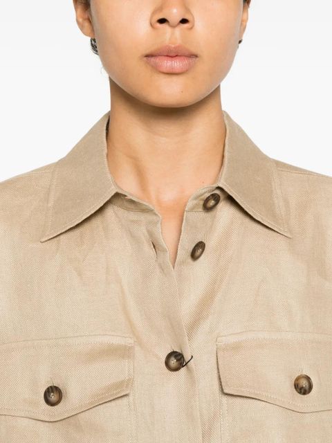 Weekend Max Mara flap-pocket shirt jacket - Neutrals
