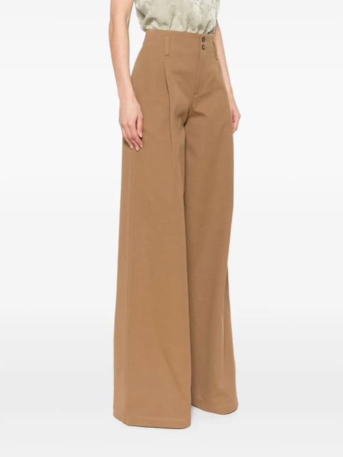 Chloé buttoned trousers - Brown