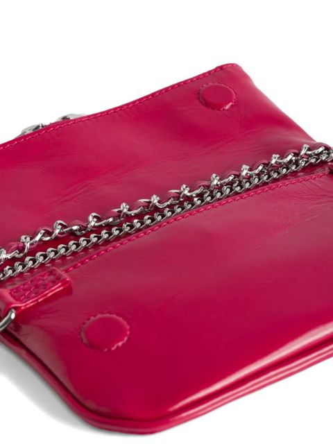Zadig&Voltaire Rock Nano leather crossbody bag - Pink