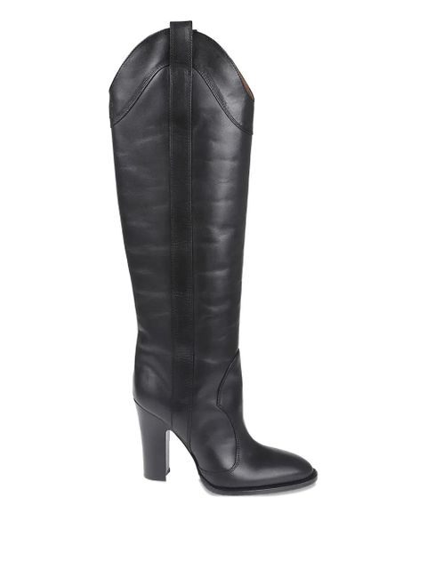 Paris Texas leather boots - Black