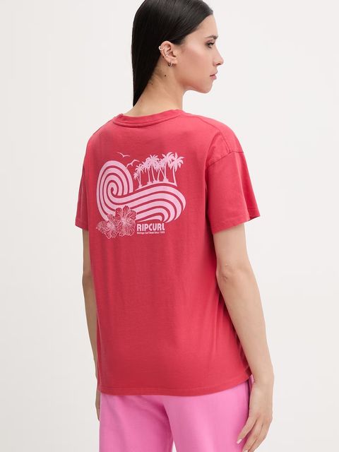 Rip Curl T-shirt damski bawełniany OCEAN BREAK - zdjęcie produktu nr 2