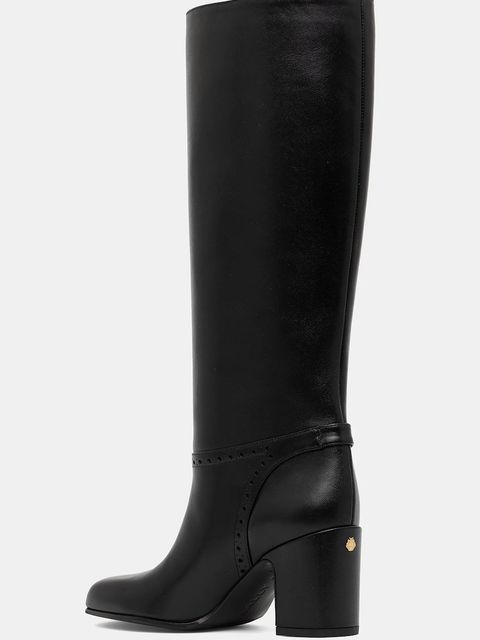 Bally kozaki skórzane ENILDA 75 damskie kolor czarny na słupku WB750A - zdjęcie produktu nr 2