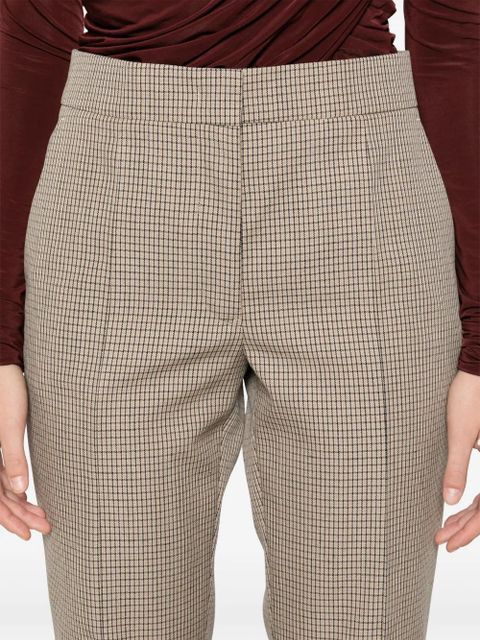 Jil Sander checked tailored trousers - Brown