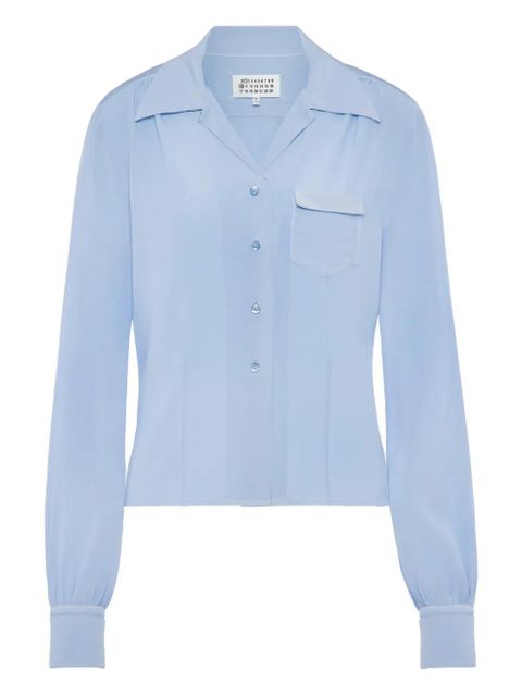 Maison Margiela pocket long-sleeved shirt - Blue - zdjęcie produktu nr 1