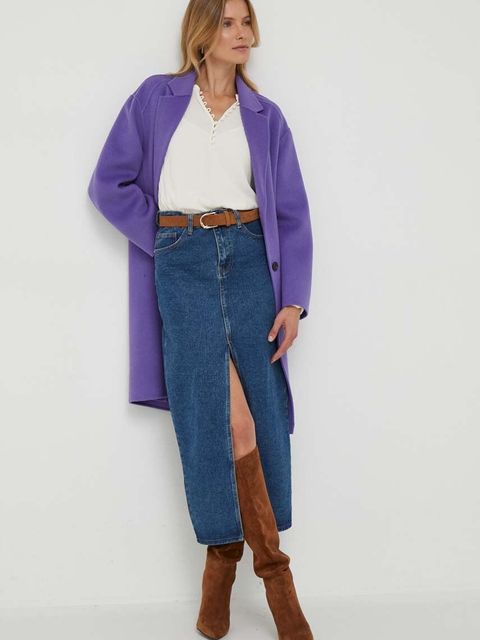 Lauren Ralph Lauren bluzka damska kolor beżowy gładka - zdjęcie produktu nr 2